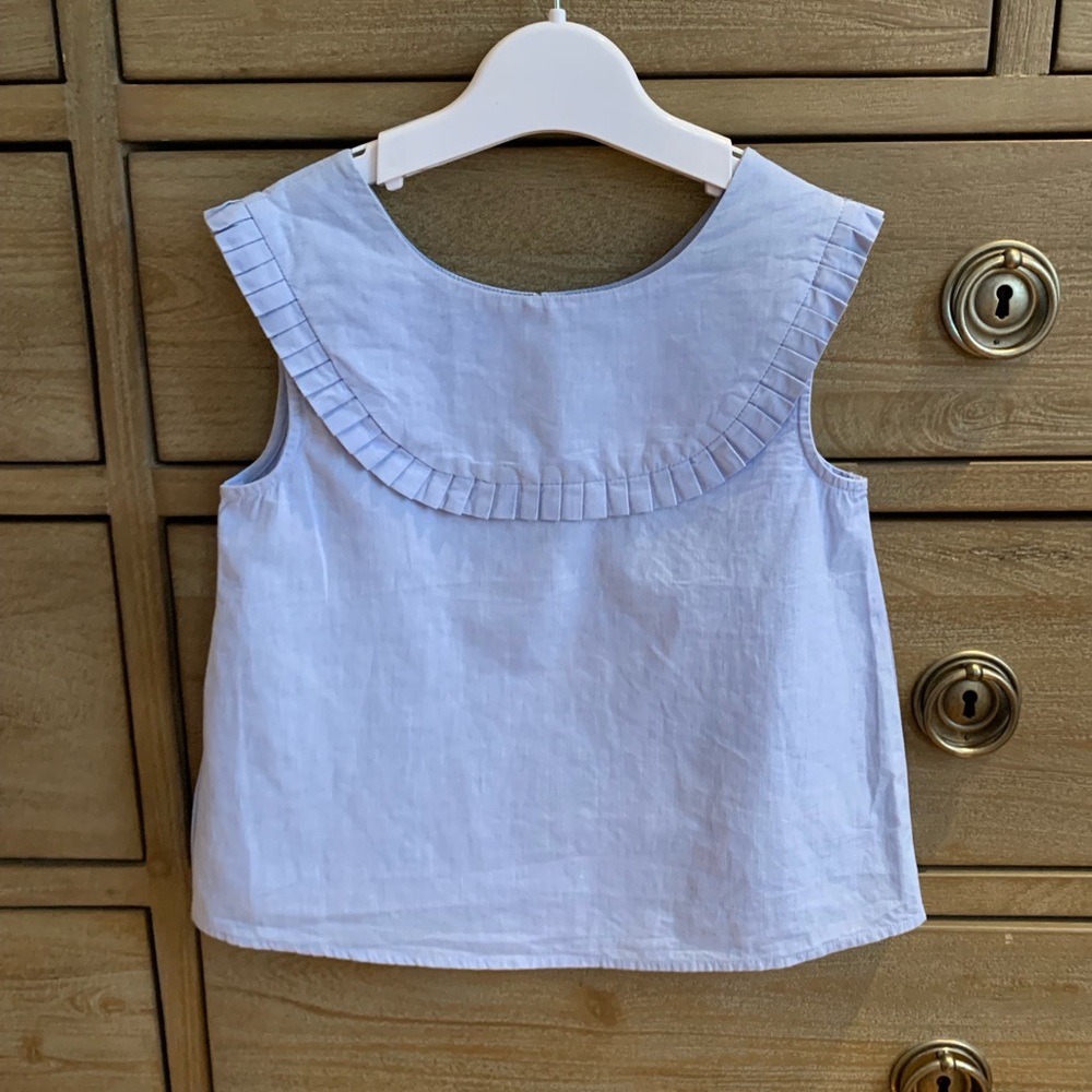 Jacadi Paris Light Blue Cotton Top 5A